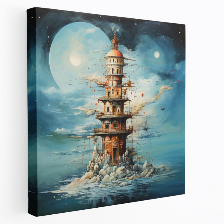 Maiden Tower Canvas Print - Maiden Tower, Canvas, Floating Elements, Dreamlike