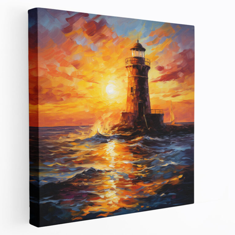 Impressionistic Sunset Maiden Tower Wall Art - Maiden Tower, Maiden Tower, Wall Art, Sunset