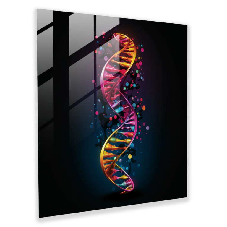 Medicine Dna Discovery Glass Print - Medicine, Wall Decoration, Home Decoration, Glass Print