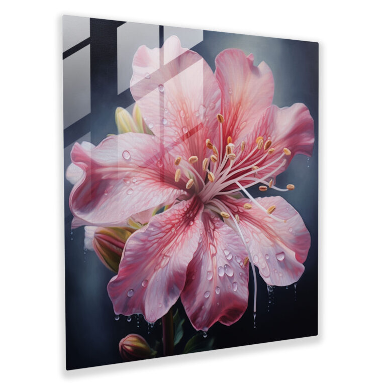 Medicinal Blossom Glass Print - Medicine, Glass Art, Modern Art, Glass Wall Art