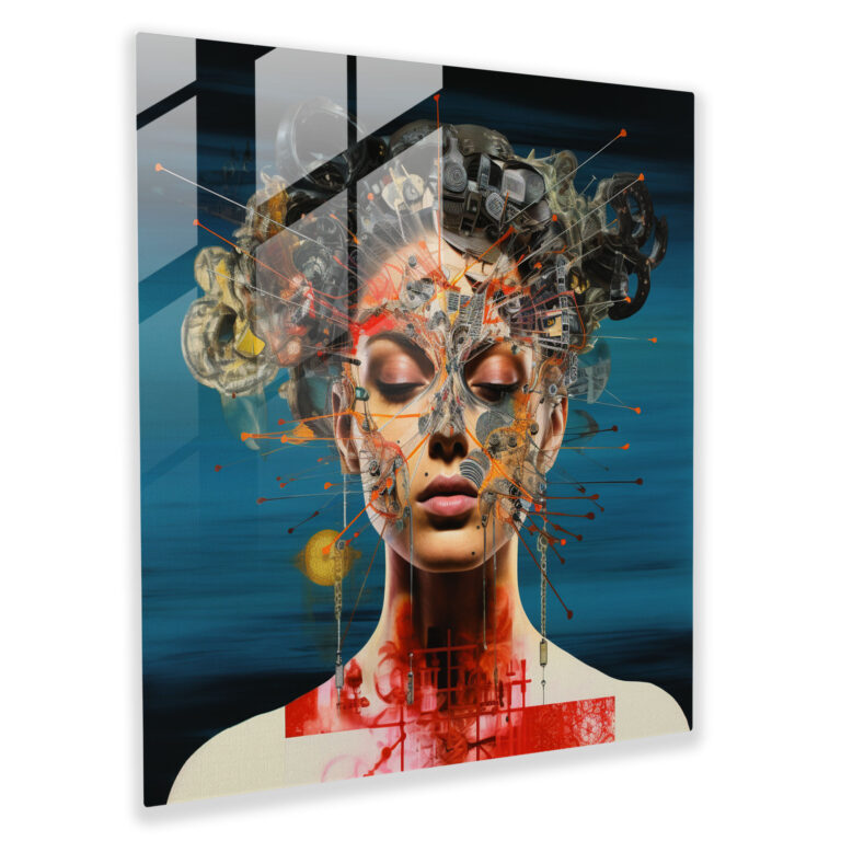 Medicine Fusion Glass Print - Medicine, Glass Wall Art, Wall Decoration, Contemporary Collage Art