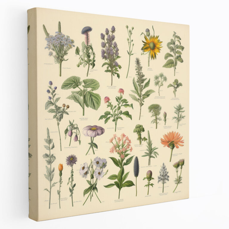 Medicine Botanical Canvas Print - Medicine, Nature, Illustration, Wall Decoration