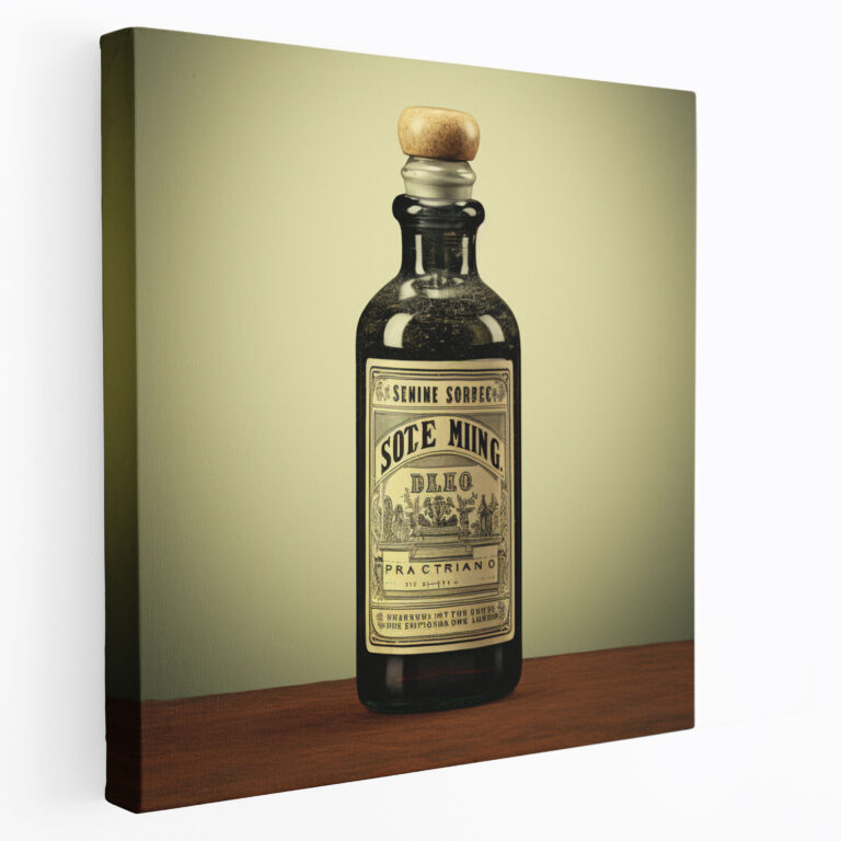 Medicine Retro Advertisement Canvas Print - Medicine, Nostalgia, Old Medicine Bottle, Canvas Print
