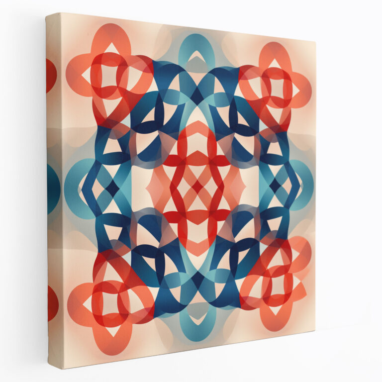 Medicine Dna Geometric Canvas Print - Medicine, Wall Decoration, Canvas Wall Art, Contemporary