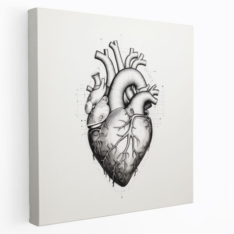 Medicine Anatomical Heart Canvas Print - Medicine, Medical Offices, Canvas Print, Anatomical Heart