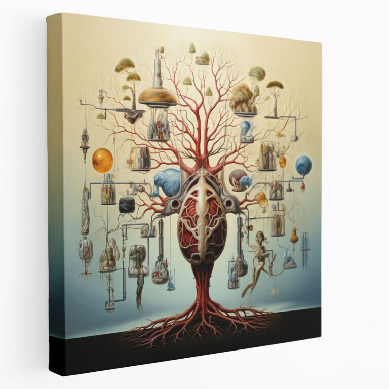 Medicine Surrealist Canvas Print - Medicine, Wall Art, Canvas Wall Art, Nature Elements