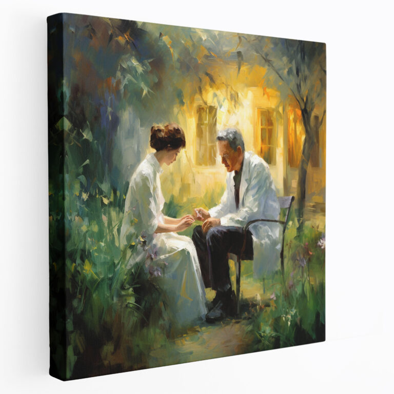 Medicine Doctor's Visit Canvas Print - Medicine, Canvas Print, Peaceful Atmosphere, Home Decoration