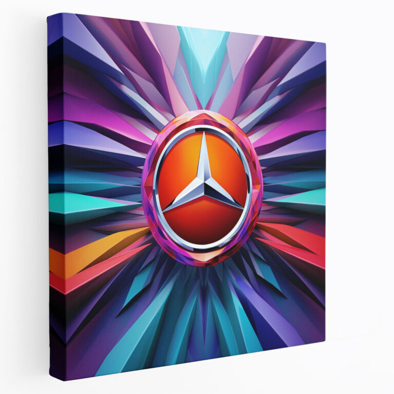 Mercedes Wall Art - Modern Digital Artwork Canvas Print - Mercedes, Canvas Wall Art, Wall Art, Canvas Print