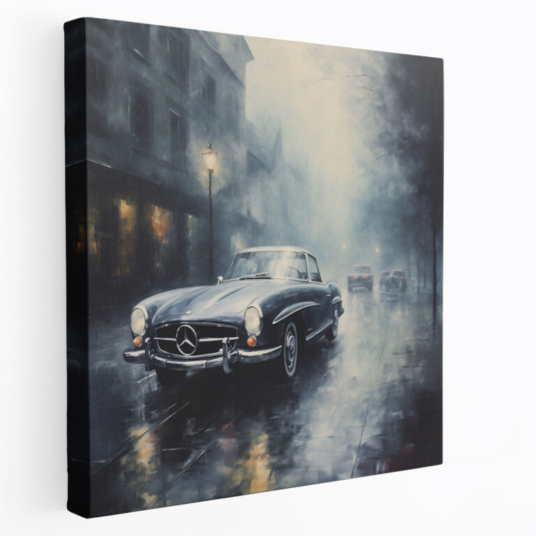 Mercedes Impressionist Wall Art - Mercedes, Home Decoration, Dreamy Painting, Mercedes