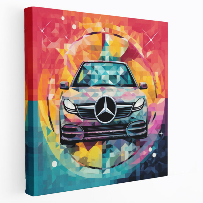 Mercedes Abstract Canvas Print - Mercedes, Home Decoration, Mercedes, Canvas