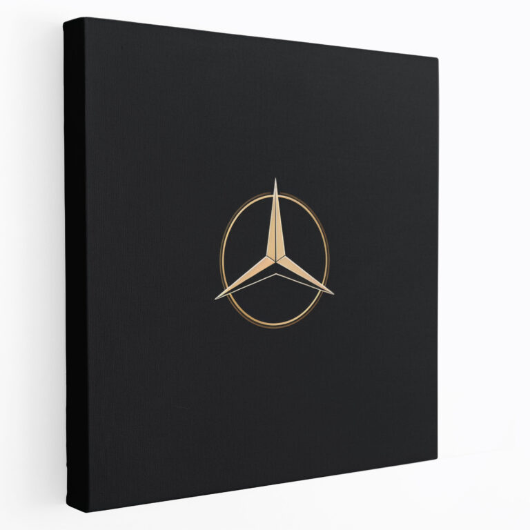 Mercedes Logo Wall Art - Mercedes, Simplicity, Home Decoration, Wall Art
