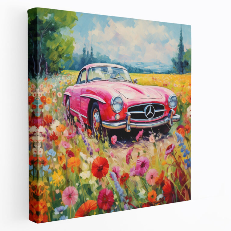 Mercedes Impressionist Canvas Print - Mercedes, Wall Art, Canvas Print, Home Decoration