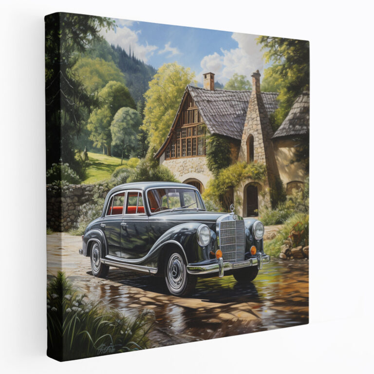 Luxurious Mercedes Oil Painting Wall Art - Mercedes, Elegant Decor, Canvas Print, Wall Decoration