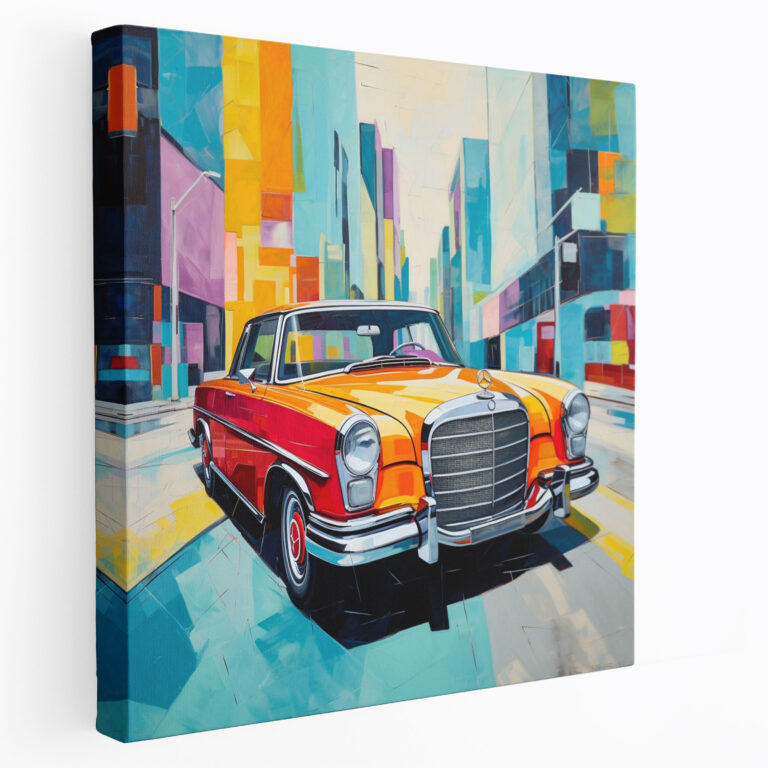 Mercedes Abstract Canvas Print - Mercedes, Canvas Print, Wall Decoration, Mercedes