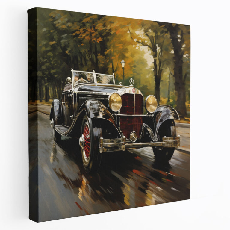 Mercedes Canvas Print - Classic Oil Painting - Wall Art - Mercedes, Classic Oil Painting, Luxury, Wall Art