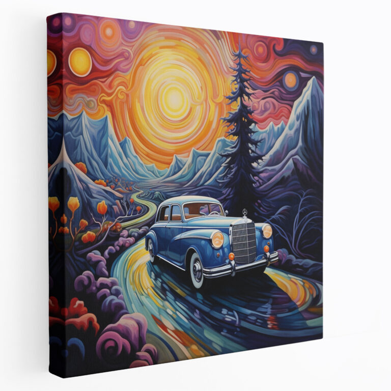 Mercedes Canvas Print - Surreal Landscape Wall Decoration - Mercedes, Art Enthusiasts, Mercedes, Fantastical Elements