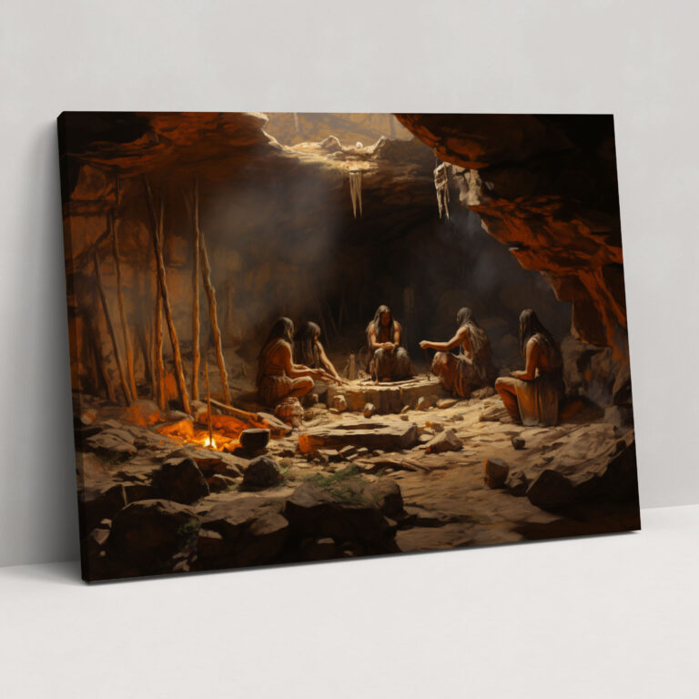 Mesolithic Wall Art - Shamanic Practices And Spiritual Rituals - Mesolithic, Spiritual Rituals, Canvas Wall Art, Canvas