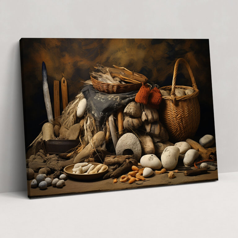 Mesolithic Still Life Wall Art - Mesolithic, Canvas Wall Art, Wall Decoration, Wall Art