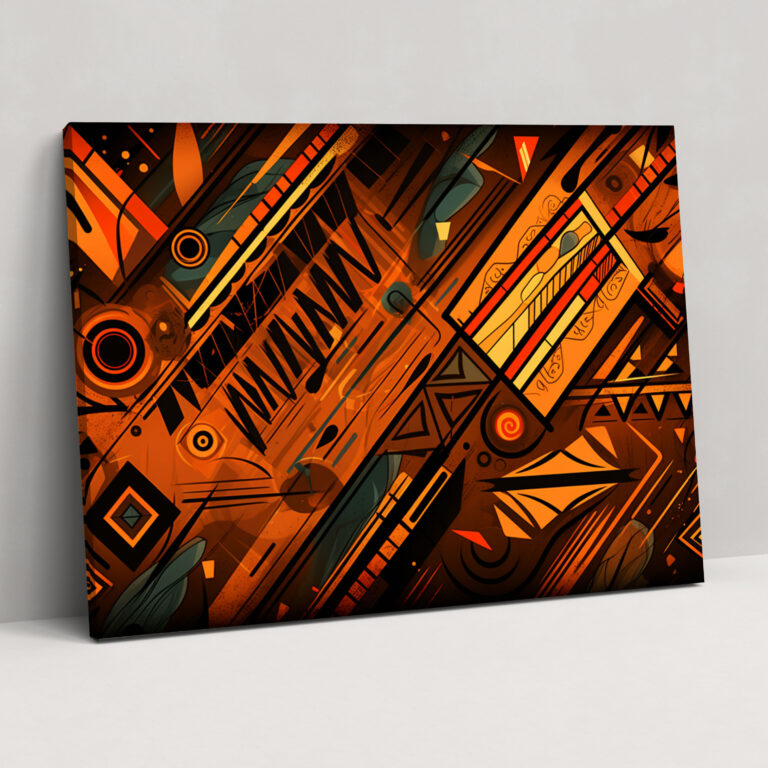 Mesolithic Tribal Patterns Wall Art - Mesolithic, Wall Art, Canvas Wall Art, Wall Decoration