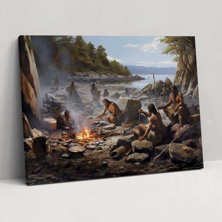 Mesolithic Daily Life Wall Art - Mesolithic, Wall Art, Home Decoration, Lifelike Representation