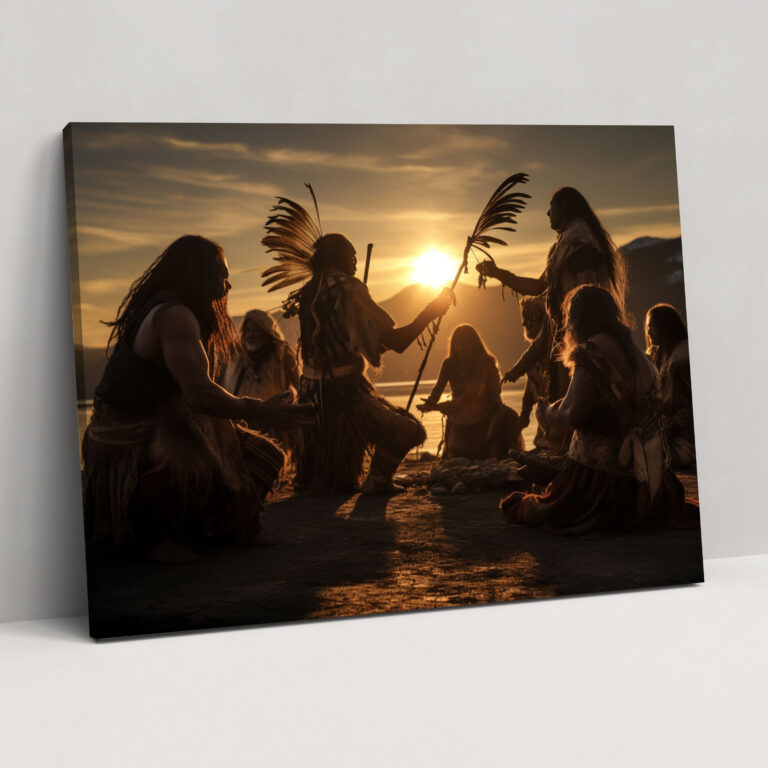 Mesolithic Canvas Print - Ritual Dance - Mesolithic, Music, Mesolithic, Ritual Dance