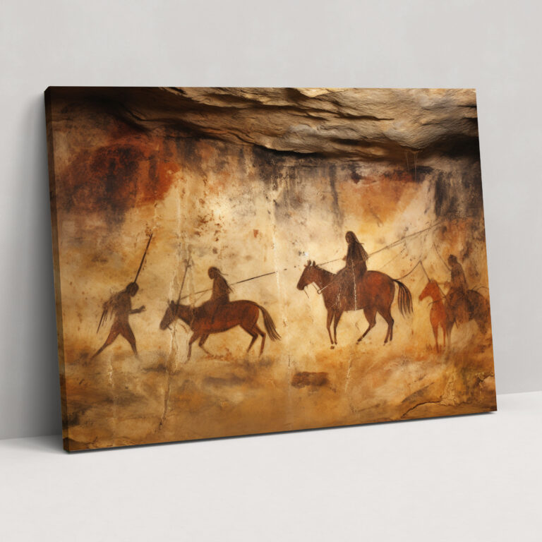 Mystical Paleolithic Canvas Print - Mesolithic, Canvas Wall Art, Canvas, Home Decoration
