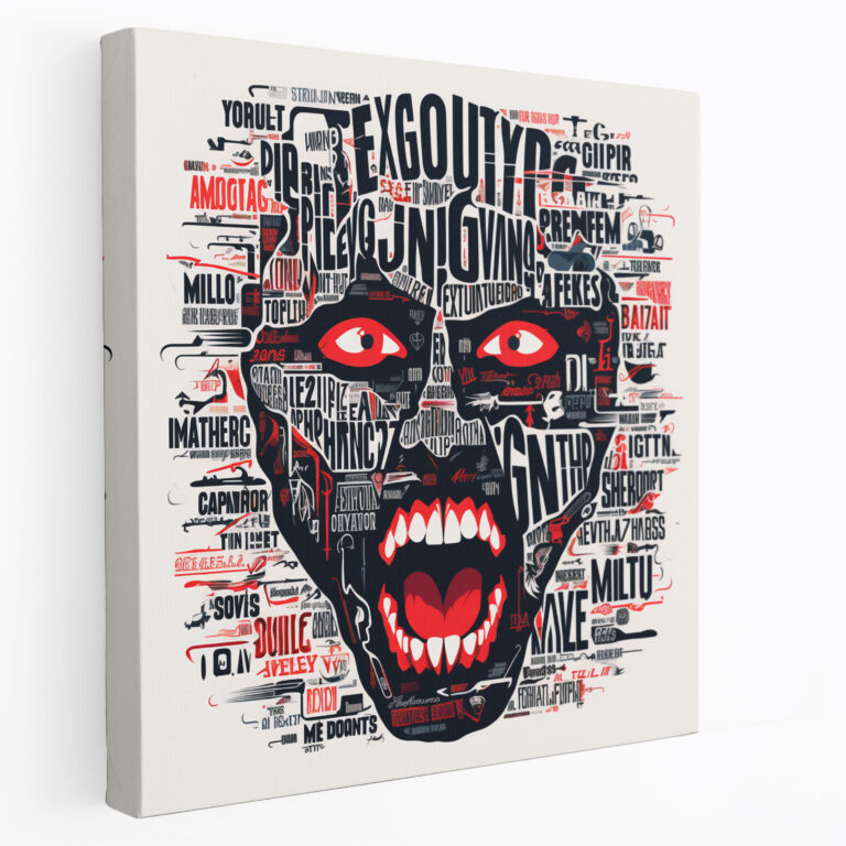 Metallica Typography Canvas Print - Metallica, Bold Design, Music Lovers, Wall Decoration