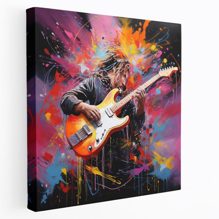 Metallica Canvas Print - Vibrant Abstract Wall Art - Metallica, Abstract Painting, Metal Music, Power