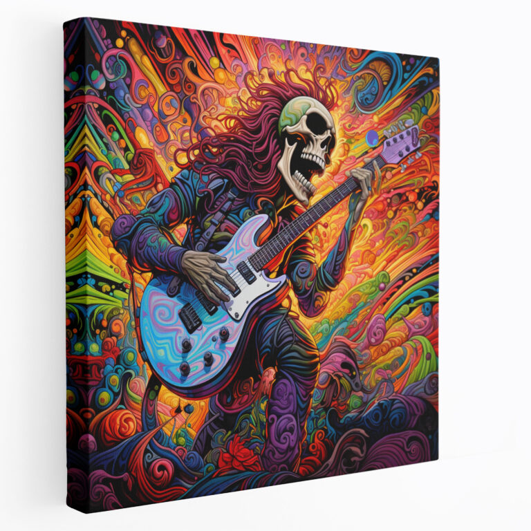 Metallica Canvas Print - Psychedelic Music-Inspired Wall Art - Metallica, Music-Inspired, Psychedelic Artwork, Metallica