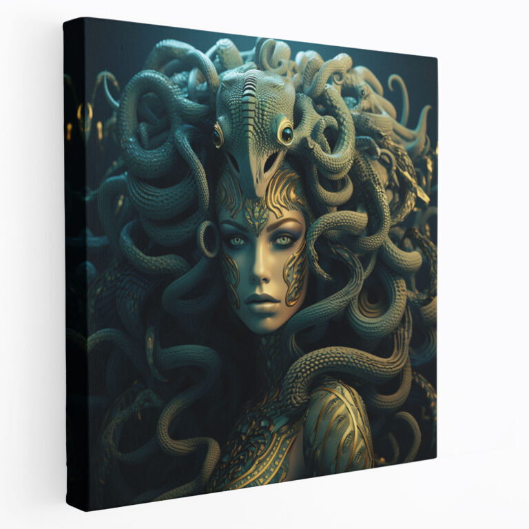 Medusa Wall Art - Medusa, Home Decoration, Canvas, Abstract