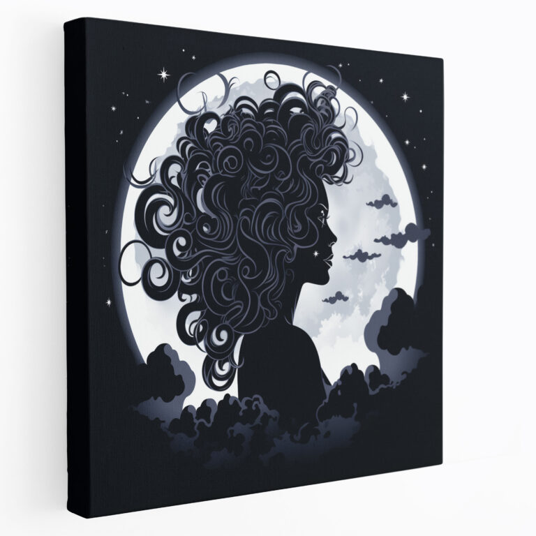 Medusa Silhouette Wall Art - Medusa, Minimalistic, Elegance, Mystery