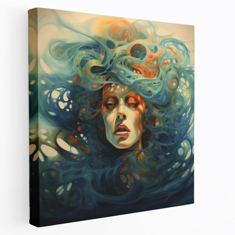 Medusa Gaze Canvas Print - Medusa, Abstract, Medusa, Canvas Print