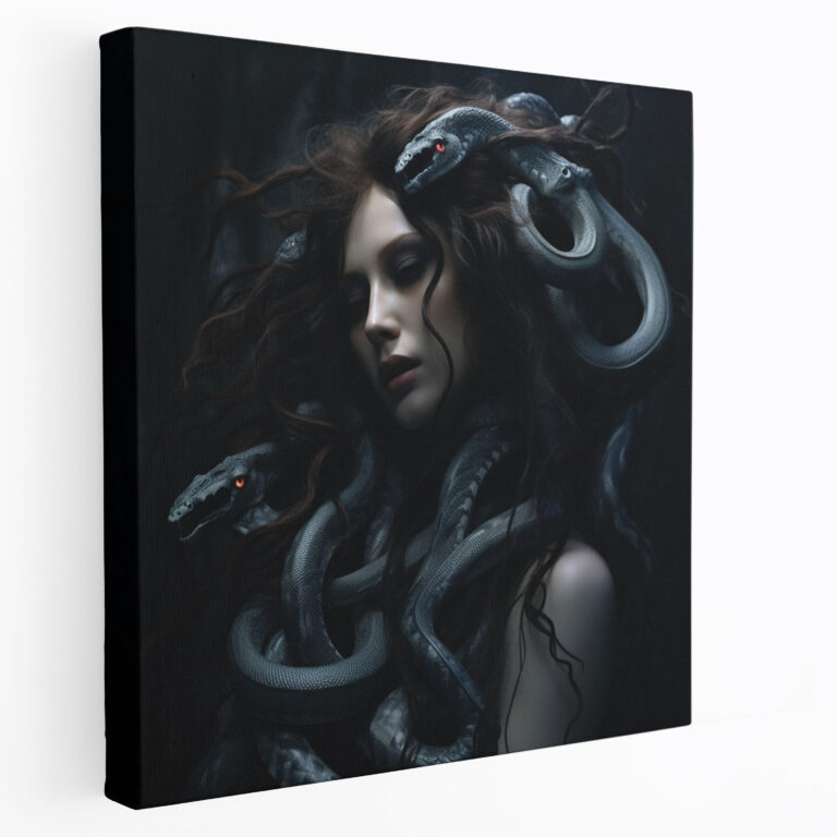 Medusa Wall Art - Medusa, Home Decoration, Dark And Moody, Dramatic Atmosphere