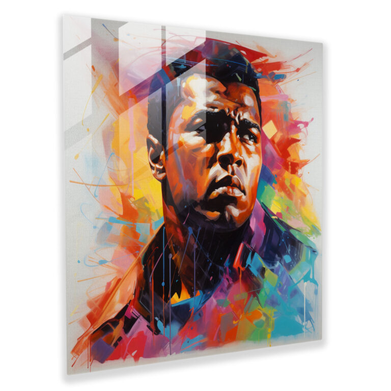 Muhammad Ali Glass Print - Muhammad Ali, Glass Print, Wall Decoration, Glass Art