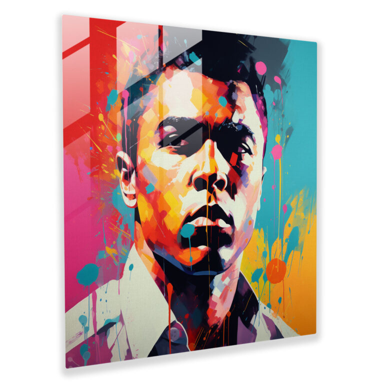 Muhammad Ali Glass Print - Muhammad Ali, Glass Art, Glass Wall Art, Modern Art