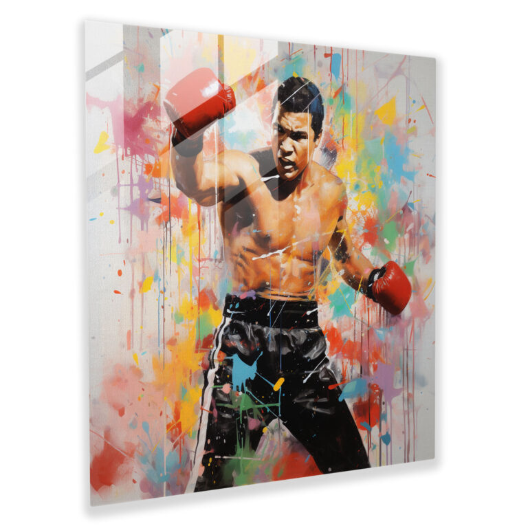 Muhammad Ali Glass Print - Muhammad Ali, Glass Art, Muhammad Ali, Wall Decoration