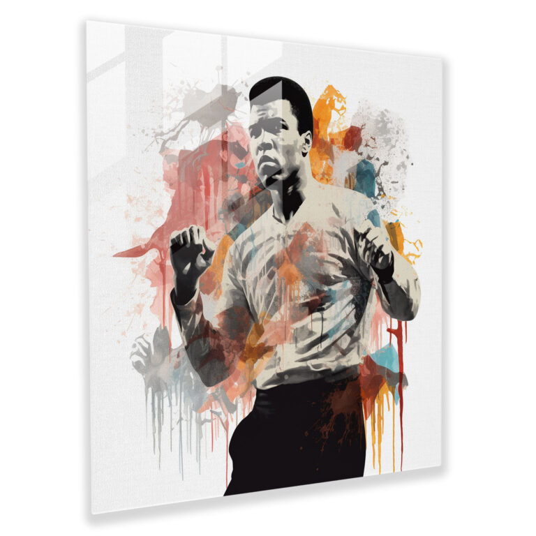 Muhammad Ali Collage-Style Glass Print - Muhammad Ali, Home Decoration, Muhammad Ali, Glass Wall Art
