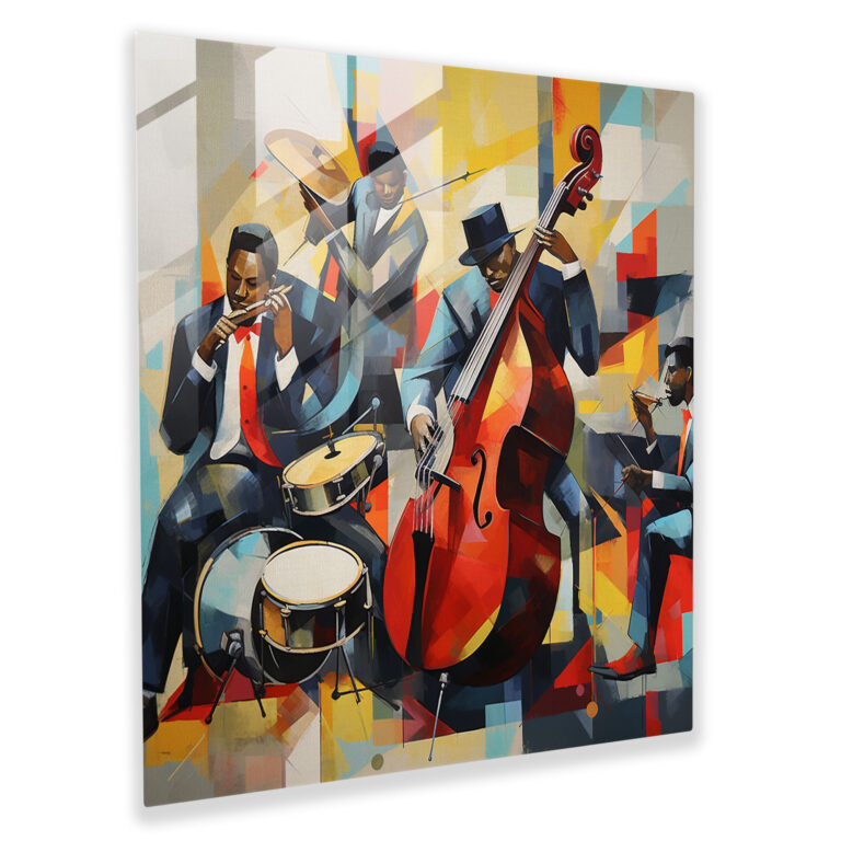 Rhythmic Harmony Glass Print - Musical Glass Wall Art - Home Decoration - Modern Artwork