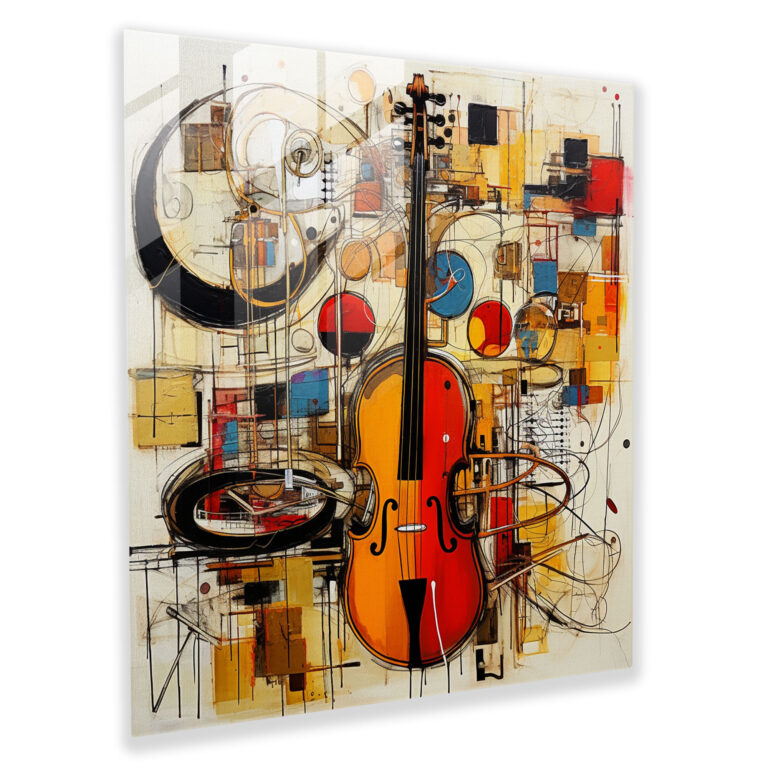 Rhythmic Fusion Glass Print