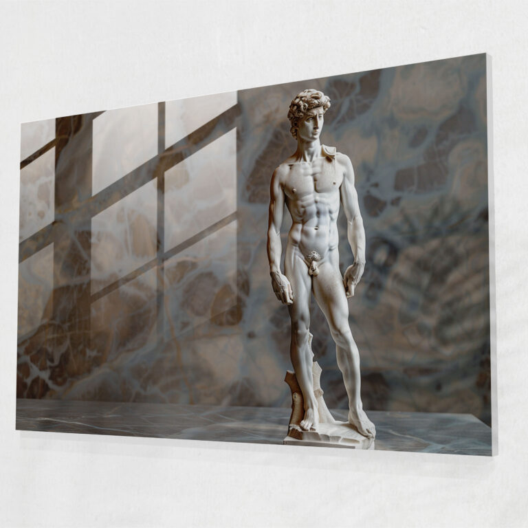 Michelangelo Glass Print Home Decoration - Michelangelo, Glass Art, Home Decoration, Modern Art