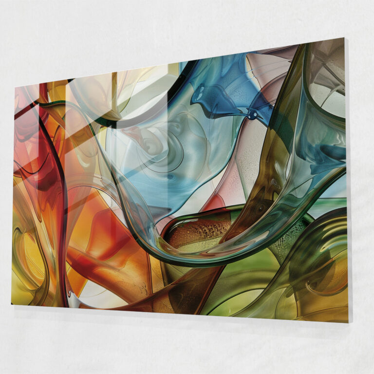 Michelangelo Glass Art - Abstract Representation - Michelangelo, Modern Art, Wall Decoration, Michelangelo