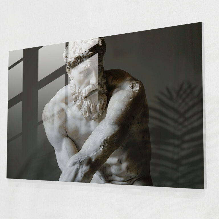 Michelangelo Renaissance Splendor Home Decoration - Michelangelo, Wall Decoration, Glass Print, Home Decoration