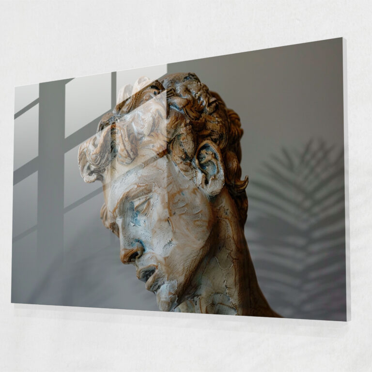Michelangelo Glass Print Wall Art - Michelangelo, Modern Art, Glass Art, Glass Wall Art