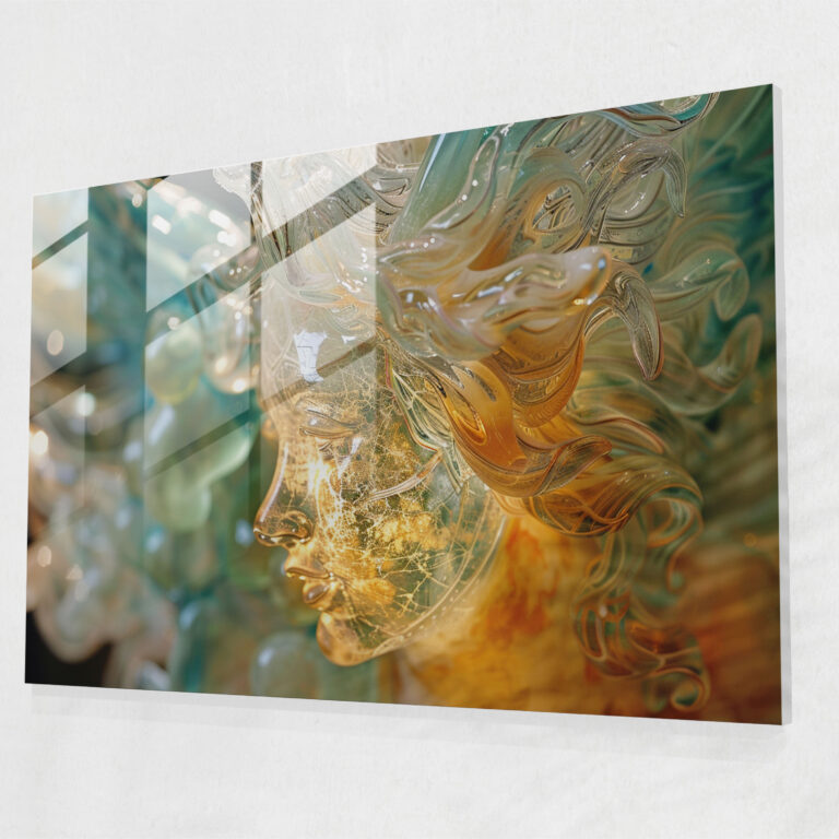 Michelangelo Glass Art: Celestial Beings - Michelangelo, Wall Decoration, Glass Art, Michelangelo