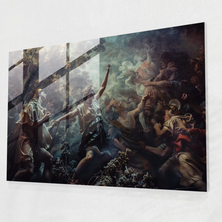 Michelangelo Glass Art Mythological Figures - Michelangelo, Glass Print, Home Decoration, Michelangelo