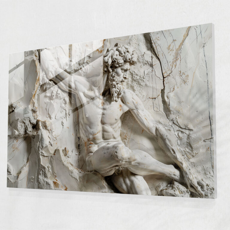 Michelangelo Sculpted Figures Wall Decoration - Michelangelo, Wall Decoration, Michelangelo, Modern Art
