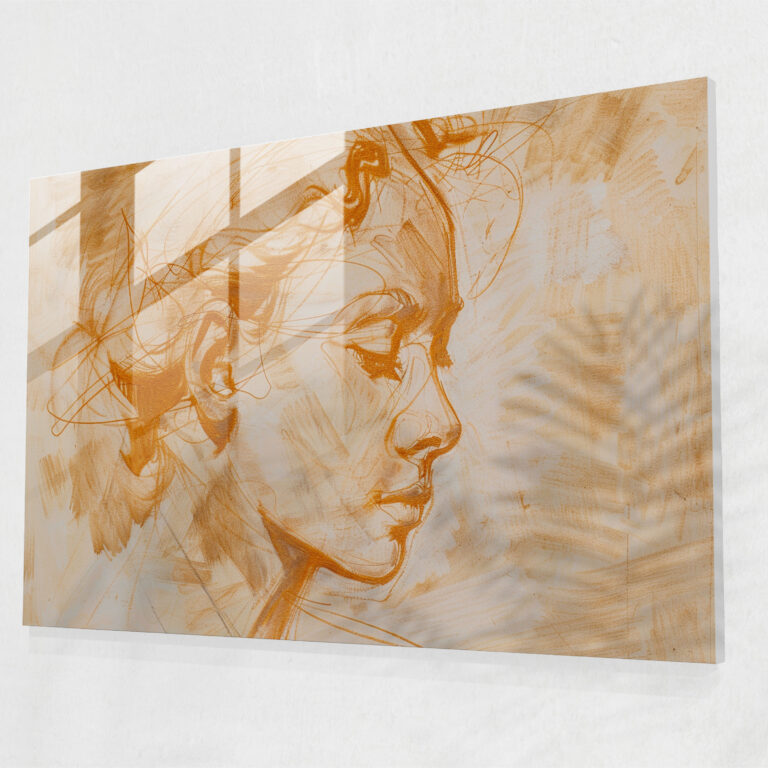 Michelangelo Glass Art Wall Decoration - Michelangelo, Home Decoration, Michelangelo, Wall Decoration