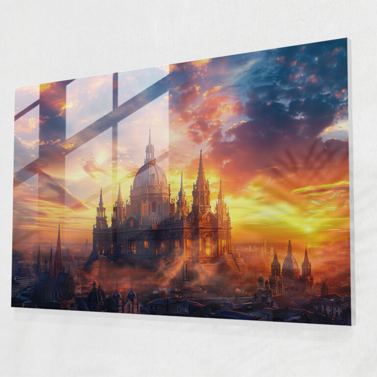 Michelangelo Glass Wall Art - Michelangelo, Glass Art, Modern Art, Glass Wall Art