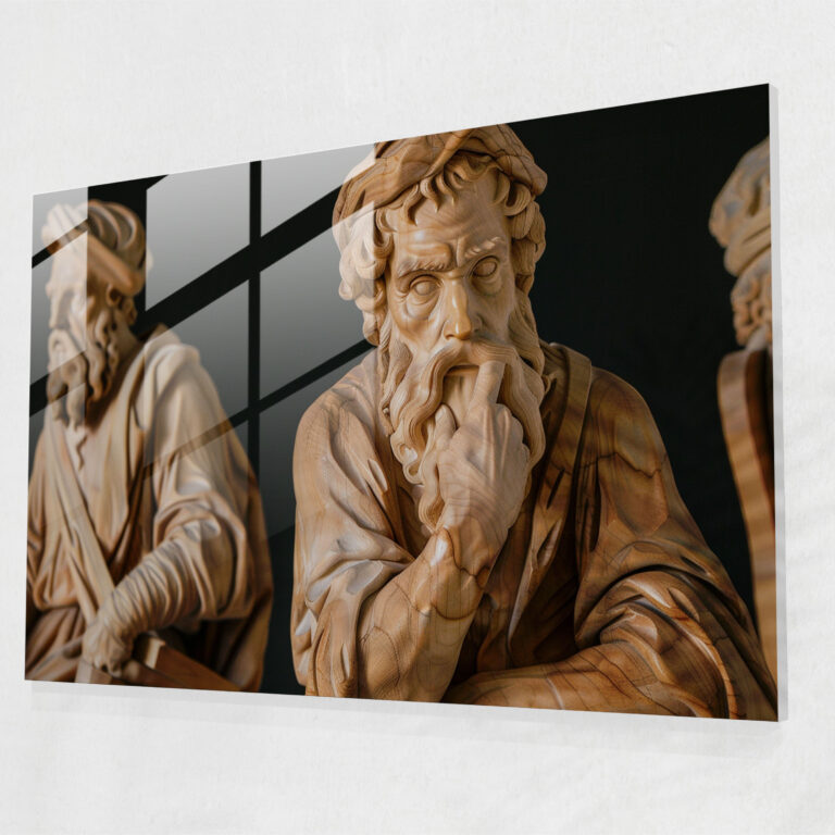 Michelangelo Glass Decoration - Michelangelo, Glass Print, Wall Decoration, Modern Art