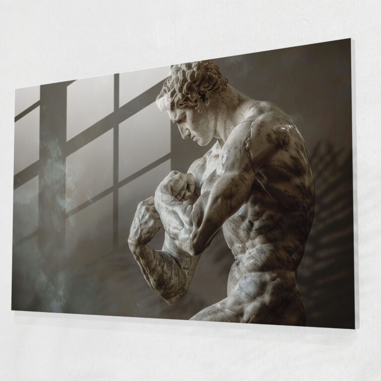Michelangelo Modern Art - Michelangelo, Glass Wall Art, Modern Art, Wall Decoration